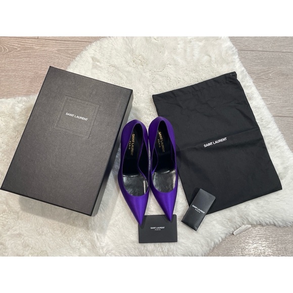 Ysl Marylin 110mm satin pumps - Picture 8 of 8